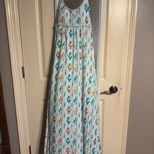 Colorful Patterned Maxi Dress